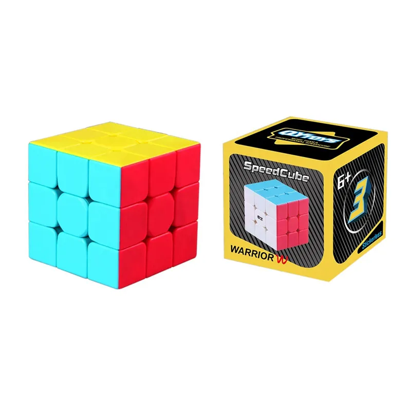 QiYi Warrior S 3x3 Magic Speed Cube Stickerless Professional Fidget Toys  Qiyi Warrior W Jelly Cubo Magico Puzzle - AliExpress