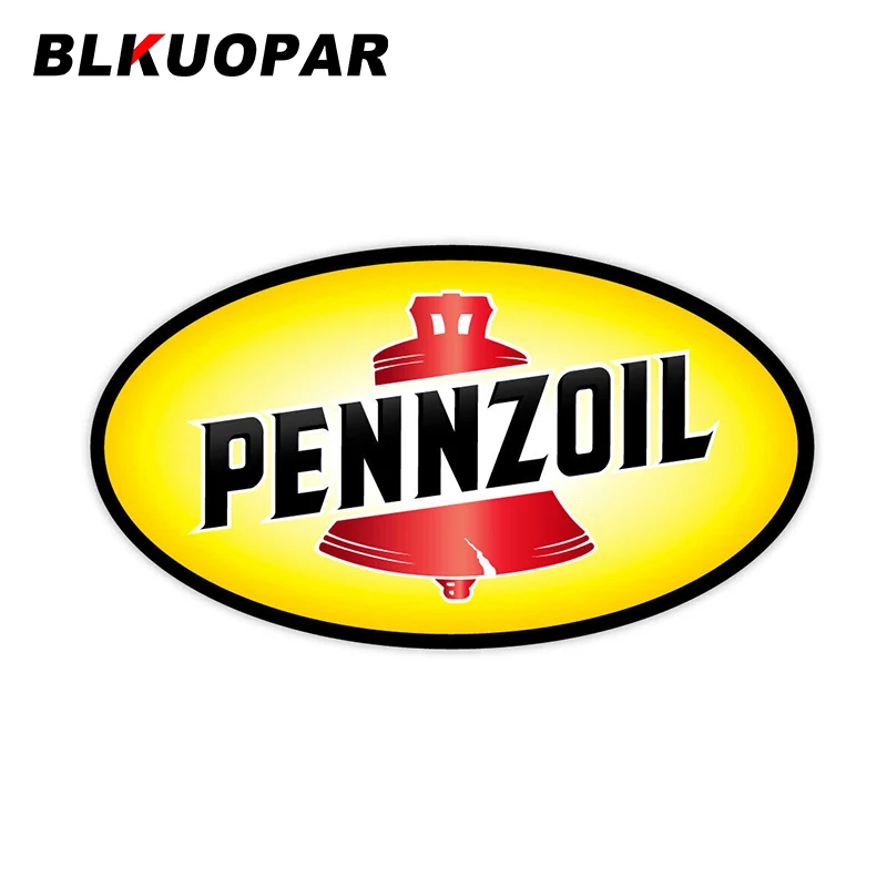 

BLKUOPAR 13 см x 7,3 см для Pennzoil автомобильные наклейки-логотипы шлем мотоциклетный солнцезащитный виниловый JDM бампер для багажника грузовика графическая наклейка