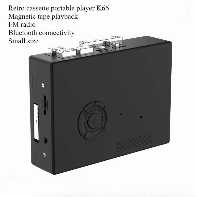 Retro Tape Player Bluetooth Automatic Flipping High Fidelity HIFI Portable Player FM Radio Cassette