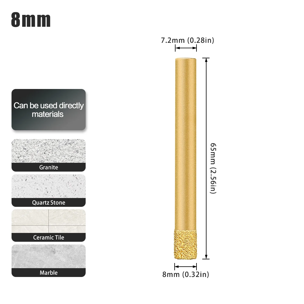 Premium Diamond Coated Drill Bit for Tile, Marble, Glass, and Ceramic (6-60mm)