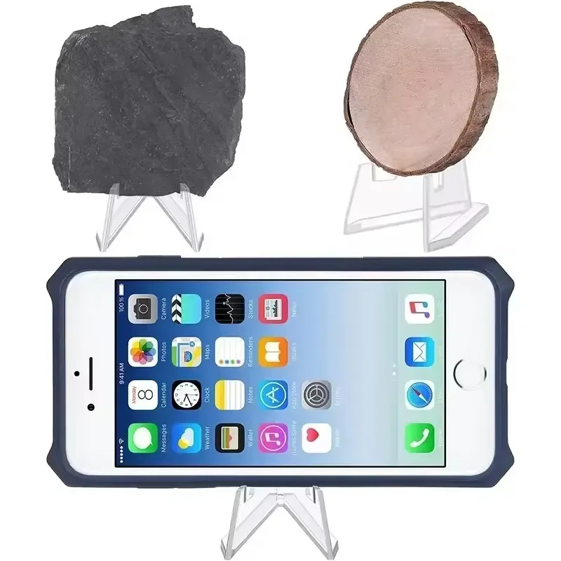 Mini Clear Acrylic idol Photo Card Display Stand Holder Transparent Small Easel Rack Commemorative Coin Capsule Support Rack 3