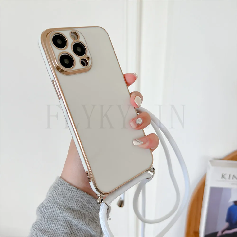 Crossbody Necklace Strap Cord Lanyard Plating Phone Case Cover