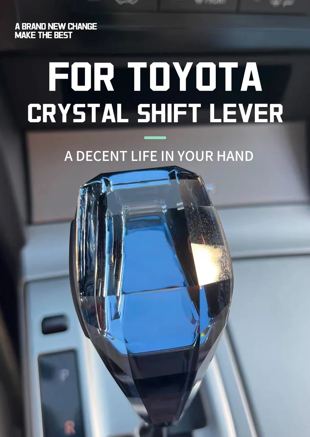 Crystal Gear Shift, Suitable For Kia/Toyota/Lexus/Mitsubishi/Volkswagen/Mazda/Su