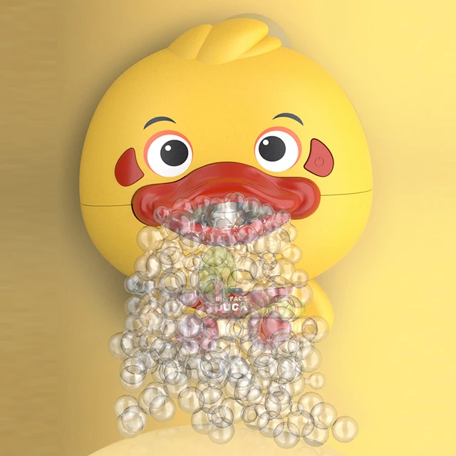 Baby Bath Toys Bubble Machine Duck Crabs Frog Music Kids Bath Toy Bathtub Automatic Bubble Maker Baby Bathroom Toy for Children 3