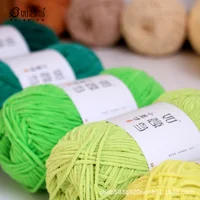 50g 3mm Colorful Ice Strip Thread Yarn Coarse Wool Thread Chenille Thick Hand Knitting Yarn for Anti-Pilling DIY Crochet Scarf 1