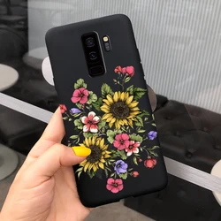Cute Fashion Cartoon Girls Silicone Soft TPU Phone Case Cover - Galaxy S9 (Black 2024)