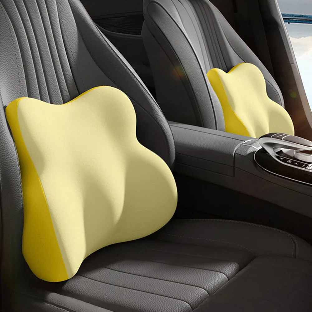 Pillow for Driving Seat Memory Foam Lumbar Pillow for Lower Back Pain Relief, Lumbar Support Cushion Car Seat