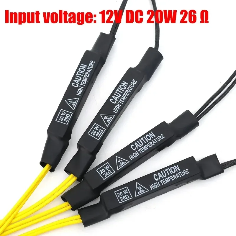 20W Motorcycle Decoder Turn Signal Lights for Canbus 12v Indicator Load Resistor Decoder Load Decoding Resistor Repair Parts