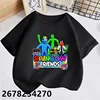 Hot Game Rainbow Friends T-Shirt Set Cartoon Boys Girl Baby Birthday Kids Clothes Short Sleeve T-Shirt Harajuku Multicolour Tops 5