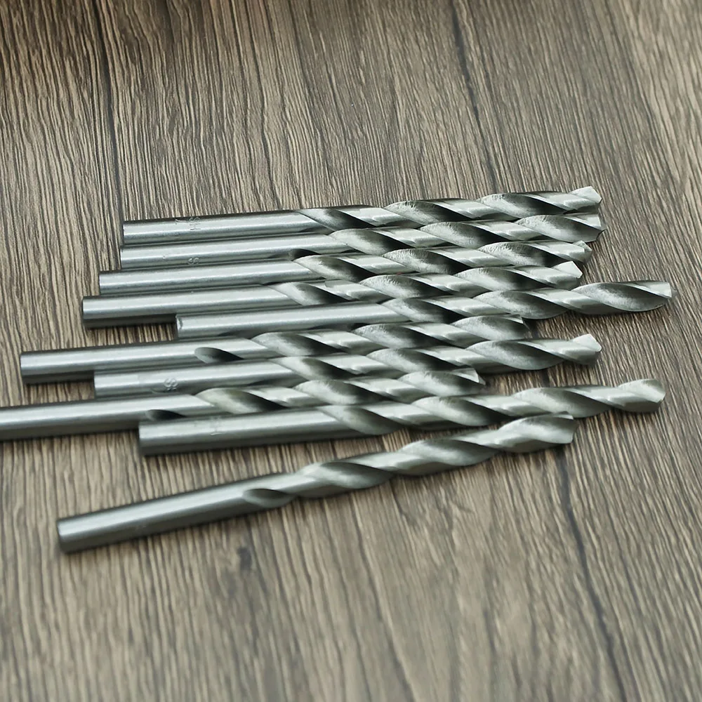 10PCS Drill Bit Set High Speed Steel Twist Drill Set Metal Punching Tool WoodworkingTools 1-10MM drill bit set