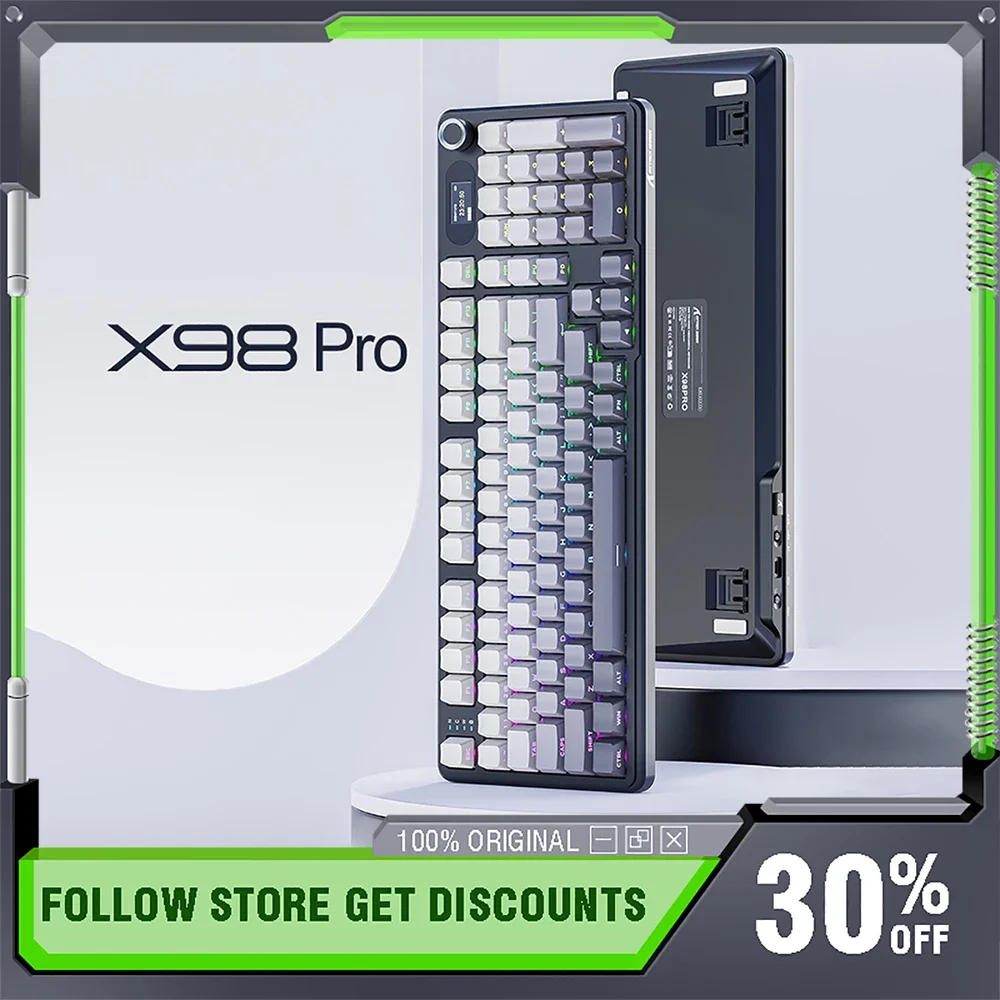 Attack Shark X98Pro Tri-Mode Mechanical Keyboard RGB Wireless