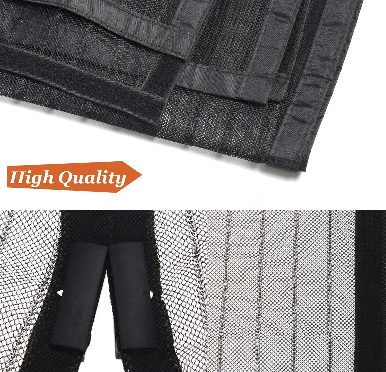 Magnetic Screen Door Curtain Anti Mosquito Door Curtain Magnetic Door Curtain Mosquito Net Curtain Magnetic Suction Door Curtain Premium Summer Automatic Closing Mesh Net 100*210cm