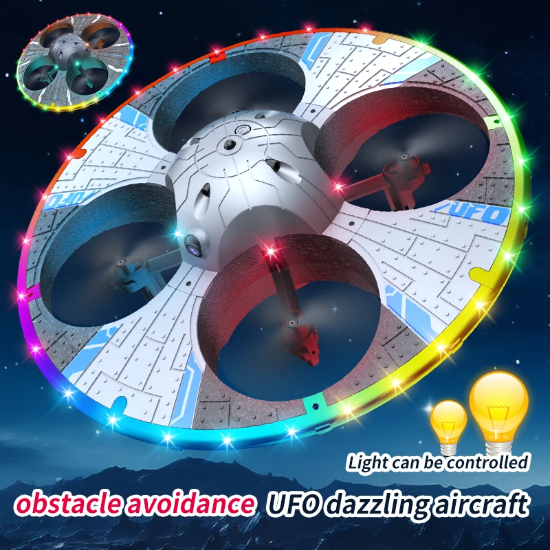 Rc Planes with HD Camera UFO Foam Aircraft Remote Control Fixed Air Pressure Axis Flying Saucer Boy's Drones Toy for Childrens 4
