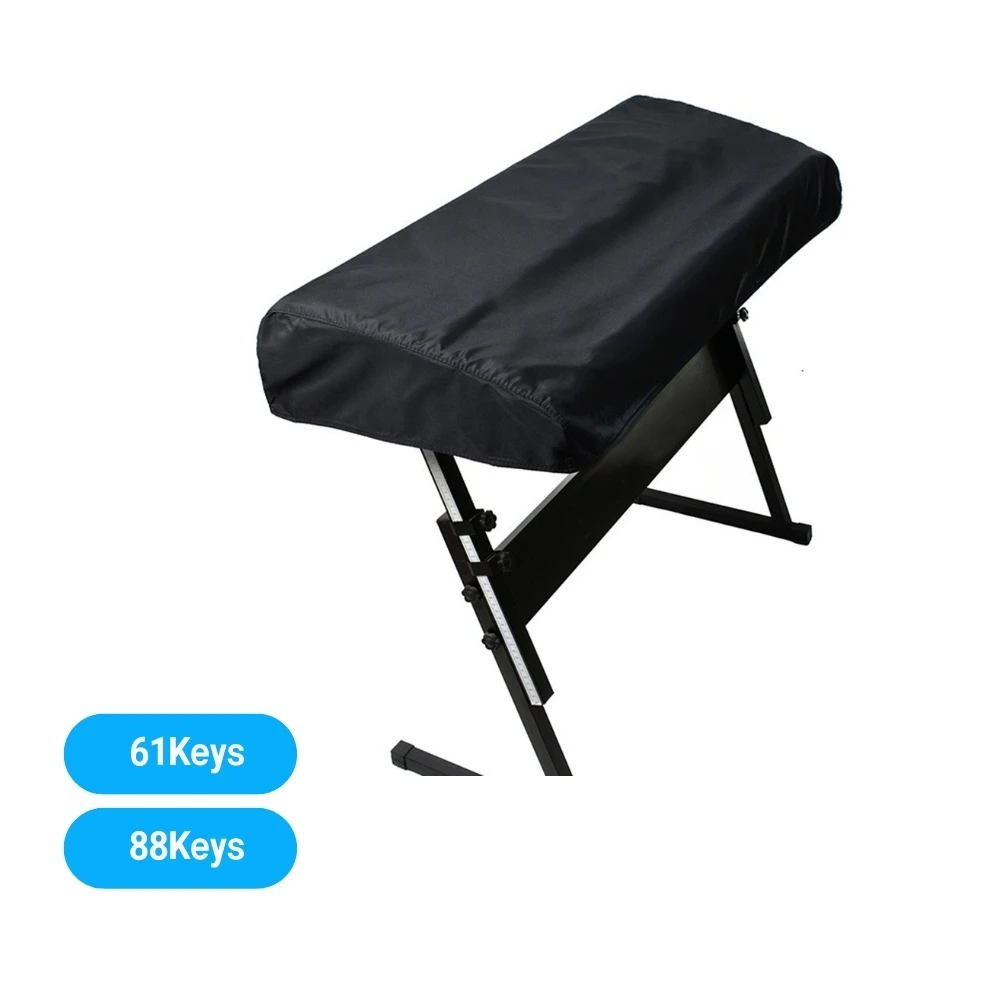61/88 Keys Piano Keyboard Cover Piano Keyboard Covers Stretchable Dust Proof Folding Waterproof Covers With Drawstring Locking Clasps