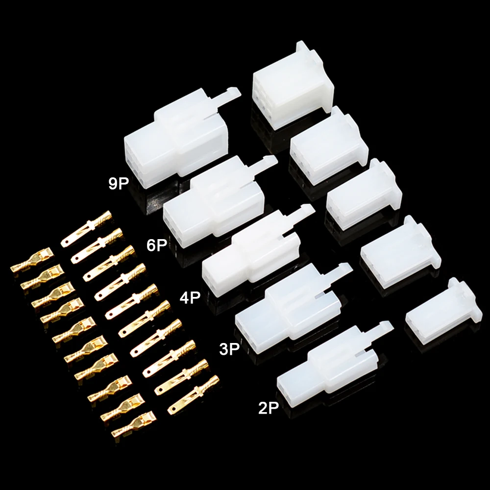 10Sets 2,8mm 2/3/4/6/9 Pin Automotive 2,8 Elektrische draht Stecker Männlich Weiblich Kabel Terminal Stecker Kits Motorrad Ebike Auto