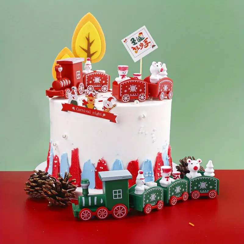 Mini Christmas Train Ornament Festive Holiday Decoration