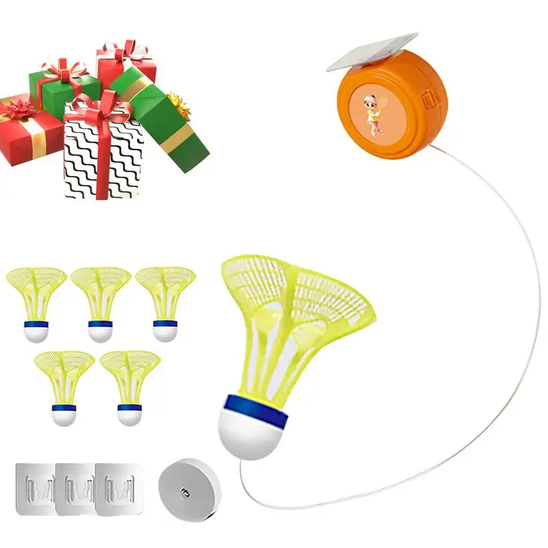 

Инструменты для бадминтона для самостоятельной тренировки, инструмент для самостоятельной тренировки, тренировочное оборудование для одного игрока, игровой набор для отбоя в помещении, оборудование для самостоятельной сборки