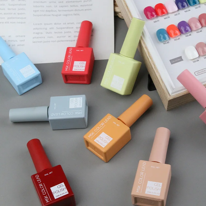 Uv Led Glittery Professional Uv Led Nail Gel Nail Art Design Popolare Semi Permanente Colori Vivaci Salon-Grade Vivid Colors