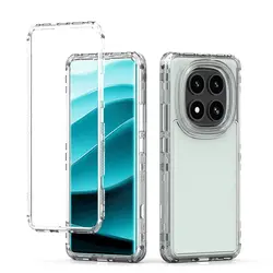 Shockproof Slim Fit Clear Full - Body Protective Phone Case for PC TPU (Clear)
