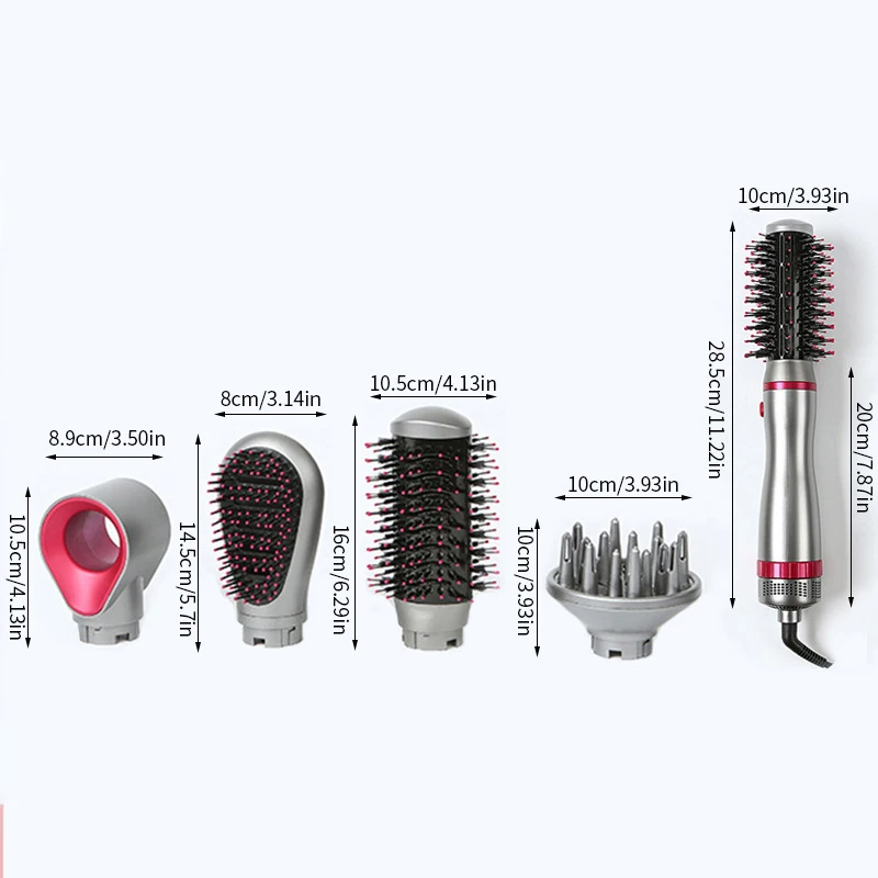 Secador de cabelo profissional, para cabeleireiro, com íons negativos, com  bicos concentradores, escova difusora, soprador 40d - AliExpress