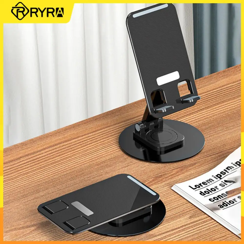 

RYRA Foldable Desk Phone Holder Stand 360° Rotation Portable Support For Iphone Samsung Mobile Phone Tablet Stand Accessories
