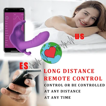Women's Dildo Butterfly Vibrator Sex Toys for Women APP Remote Control Bluetooth Sexy Dildo Female Vibrators for Women Couples 4