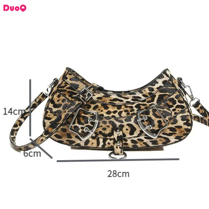 

Popular Spicy Girl Style Leopard Pattern Underarm Bag Fashionable Trendy Women's Handbag Versatile Exquisite Single Shoulder