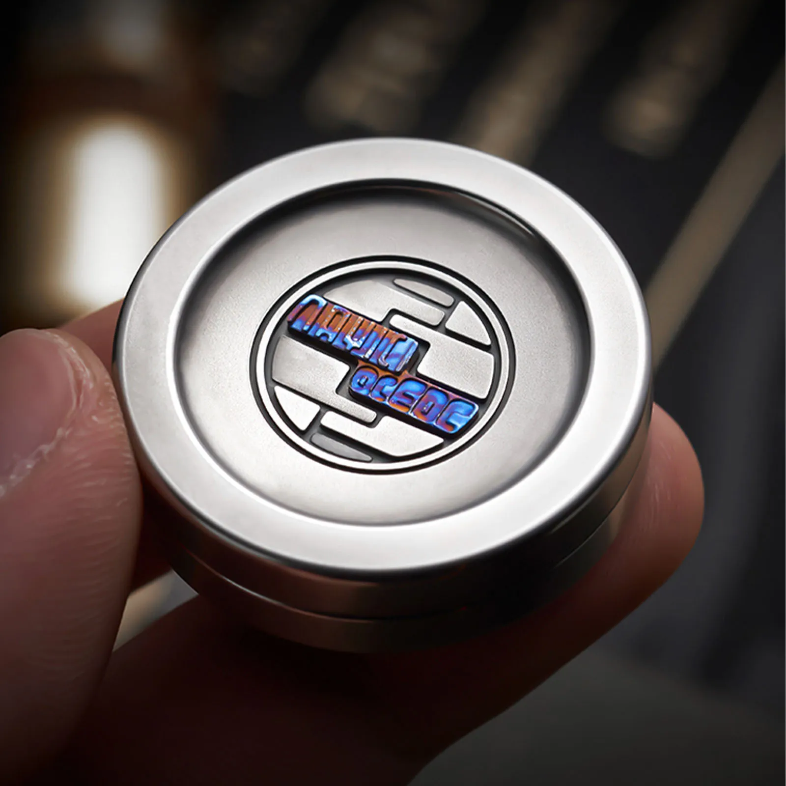 ACEdc Co-branded MUYI HEQIBI Haptic Coin Chinese Style Milk Cap PPB EDC Adult Magnetic Antistress toy Artifacts Fingertip