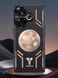 Sleek Aluminum Alloy Heat Dissipation Case with Graphene Cooling and Red Copper Metal Shockproof Protection for Redmi Turbo 3 (A)