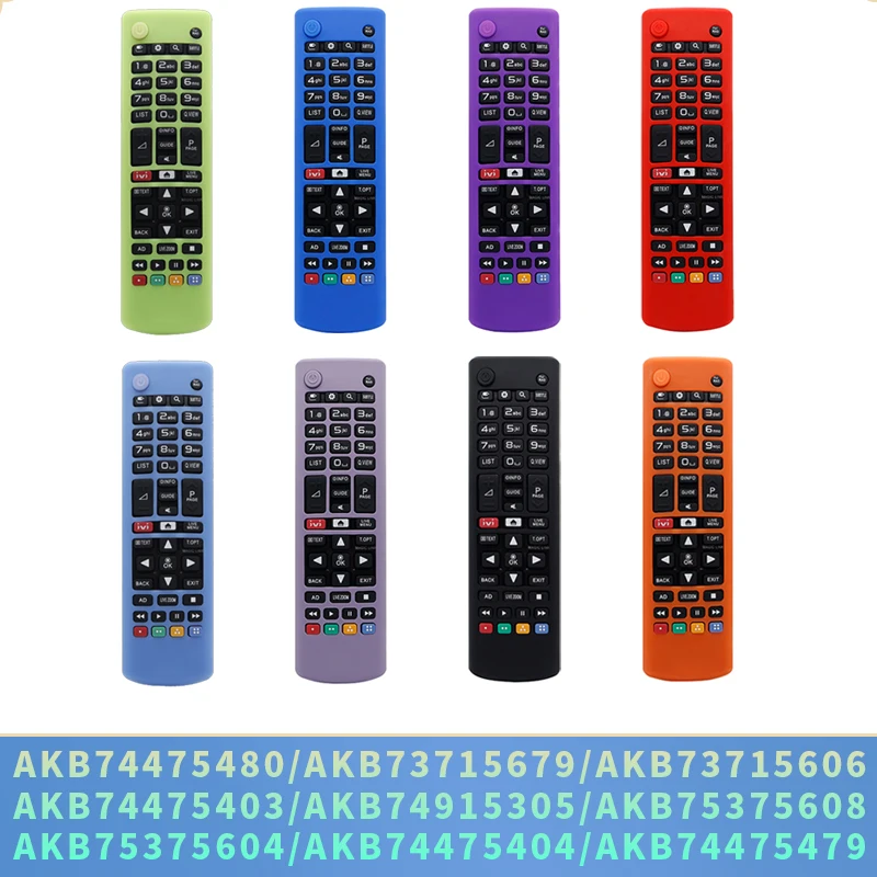 Compatible with LG AKB74475480 AKB73715679 AKB73715606 AKB74475403 AKB74915305 AKB75375608 Silicone Remote Control Case Shell remote control silicone case