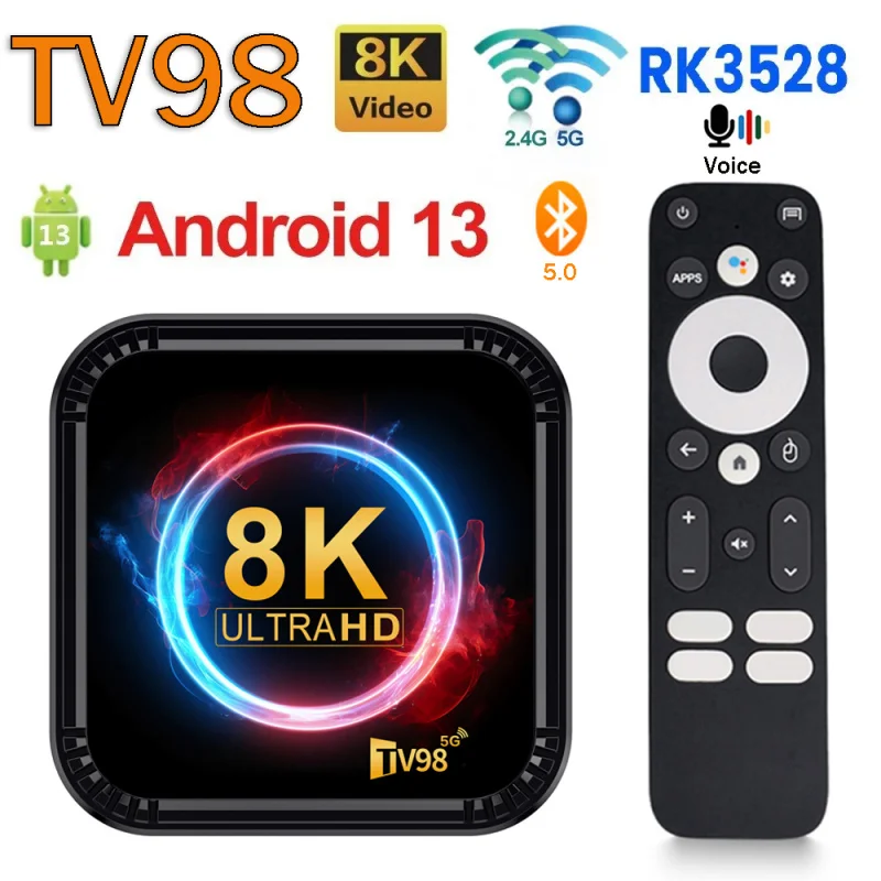 スマート TV ボックス Android 13 TV98 RK3528 クアッドコア 5G