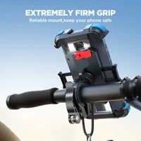 Joyroom Motorcycle Bike Phone Mount Upgrade Phone Holder Ultra-Stable Bicycle Phone Mount Handlebar Cell Phone Clamp for Scooter - Image 4