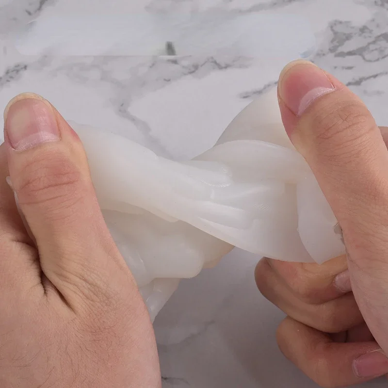 DIY 입체 화염 몰드 실리콘 핸드 보드 몰드, 아로마 테라피 캔들 몰드 송진, 석고 핸드 비누 연삭 도구