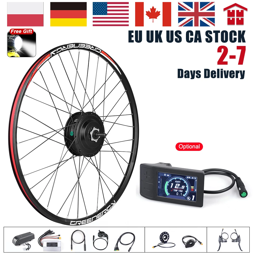 Bafang 48v 500w Front Rear Hub Motor Brushless Gear Bicycle Electric Bike  Conversion Kit 20-29 Inch 700c Wheel Drive Engine - Electric Bicycle Motor  - AliExpress