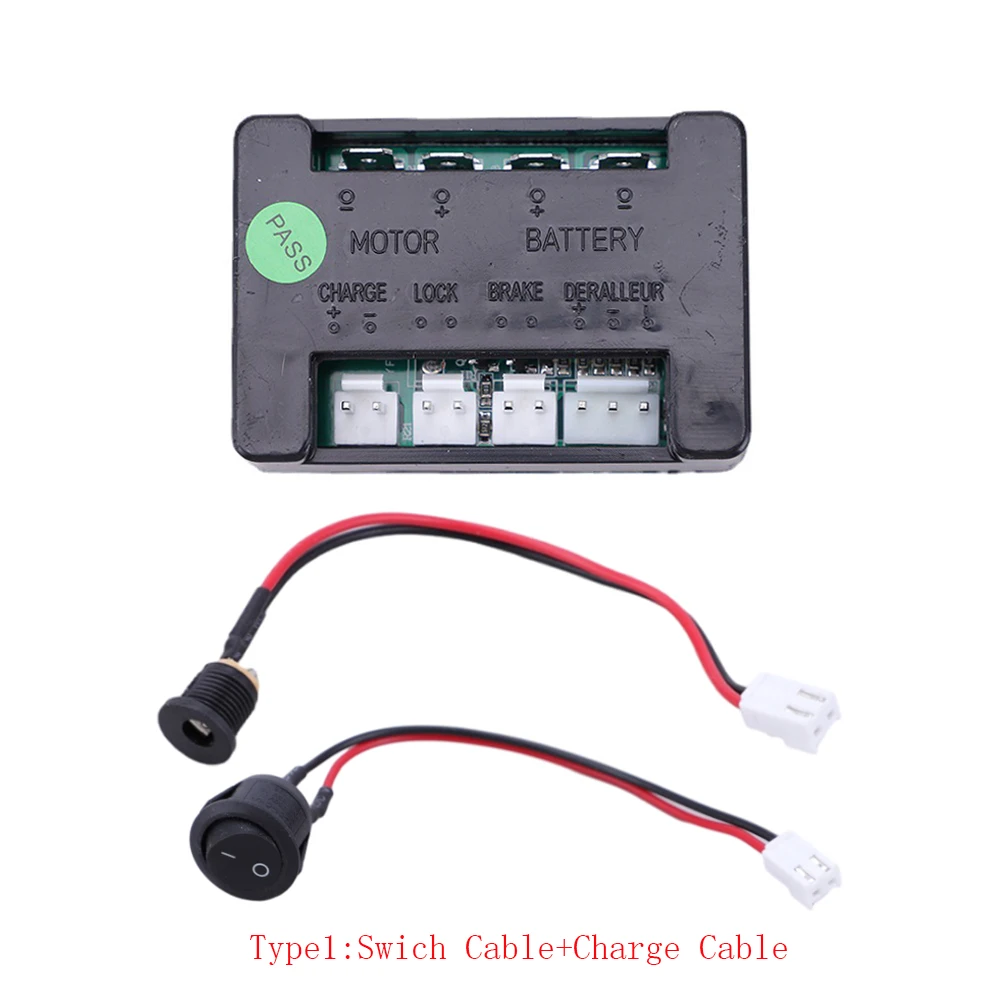 

DC24V Electric Scooter Controller 120W DC Electric Brush Motor Controller E-Scooter Part with Charge Cable and LED/Switch Cable