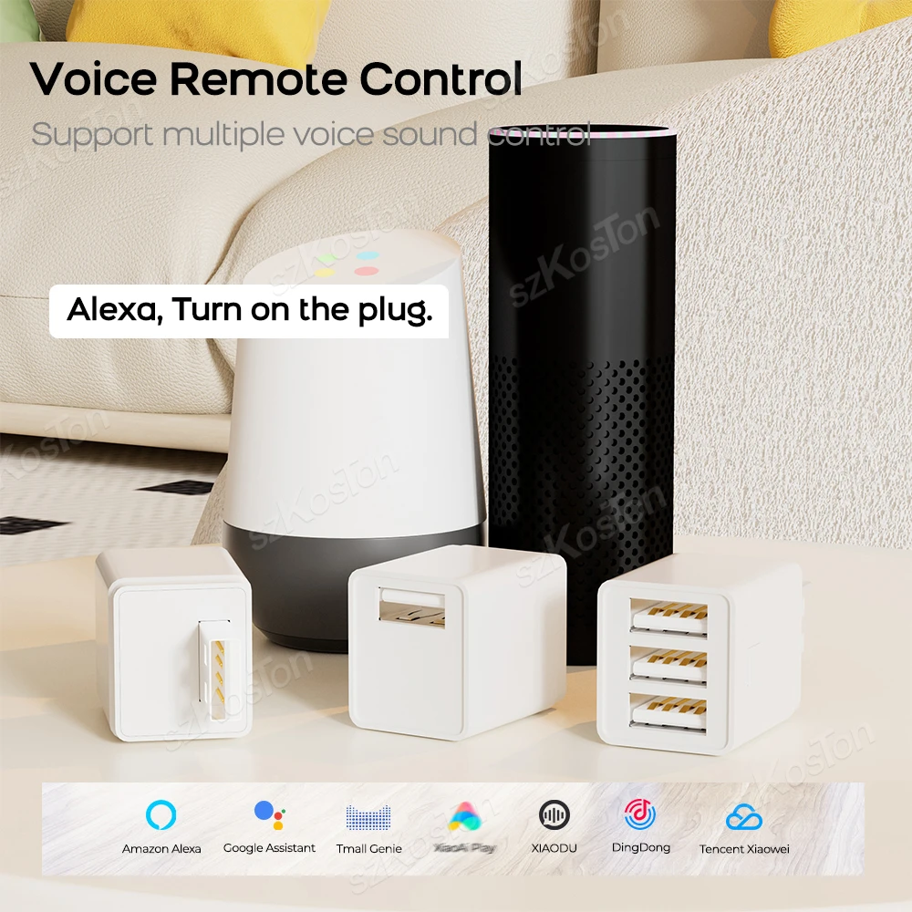 Zigbee Adapter Tuya Smart Home Micro USB Adaptor WiFi Zigbee 1/2/3 Gang Charging Plug Power Adaptor APP Timing Voice Control for Alexa Google