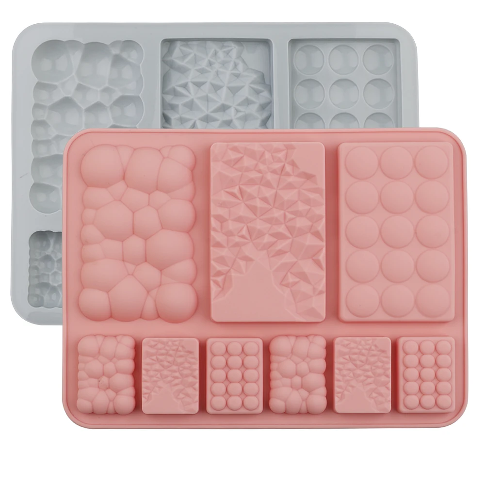 Medium Square Cube Soap Jello Sugar Candy Chocolate Silicone Mold