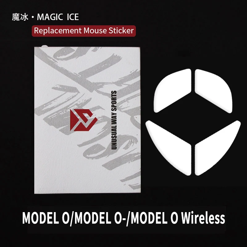 UnusualWaySports Mouse Skates Feet Glorious Model O O- Wireless Cambered Surface PTFE Anti Collapse Silver Fox Magic Ice