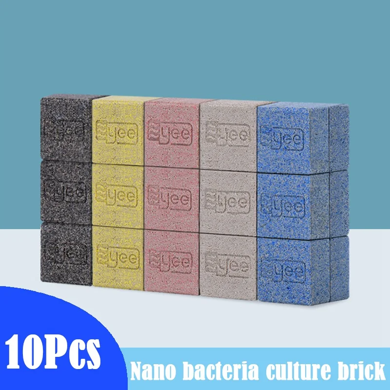

10Pcs/Lot Aquarium Nano-bacteria Bricks Filter Material Nitrifying Bacteria House Water Purification Fish Tank Filter Media