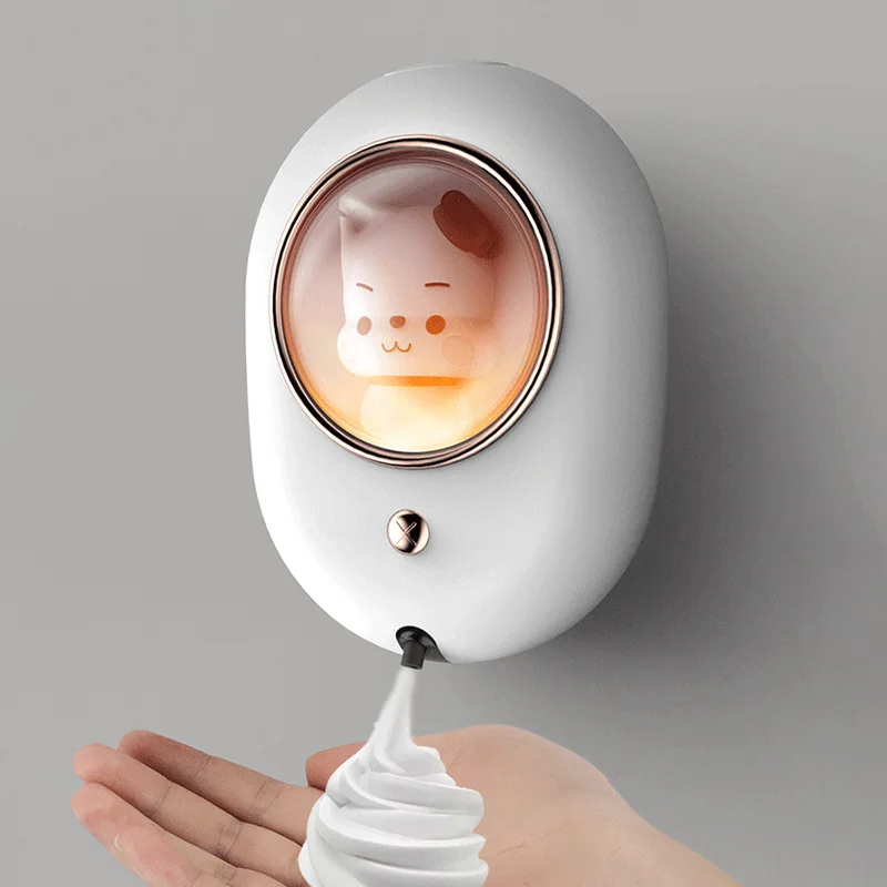 

Automatic Space Capsule Soap Dispenser Wall-mounted Intelligent Touchless USB Charging Smart Foam Dispenser Hand Sanitizer