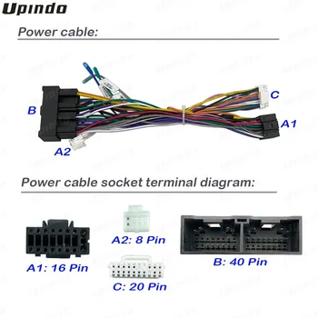 Car Head Unit Accessories Radio Cable Power Wiring Harness Adapter with CAN Bus for Dongfeng Fengxing Joyear X5 SX6 T5 2019