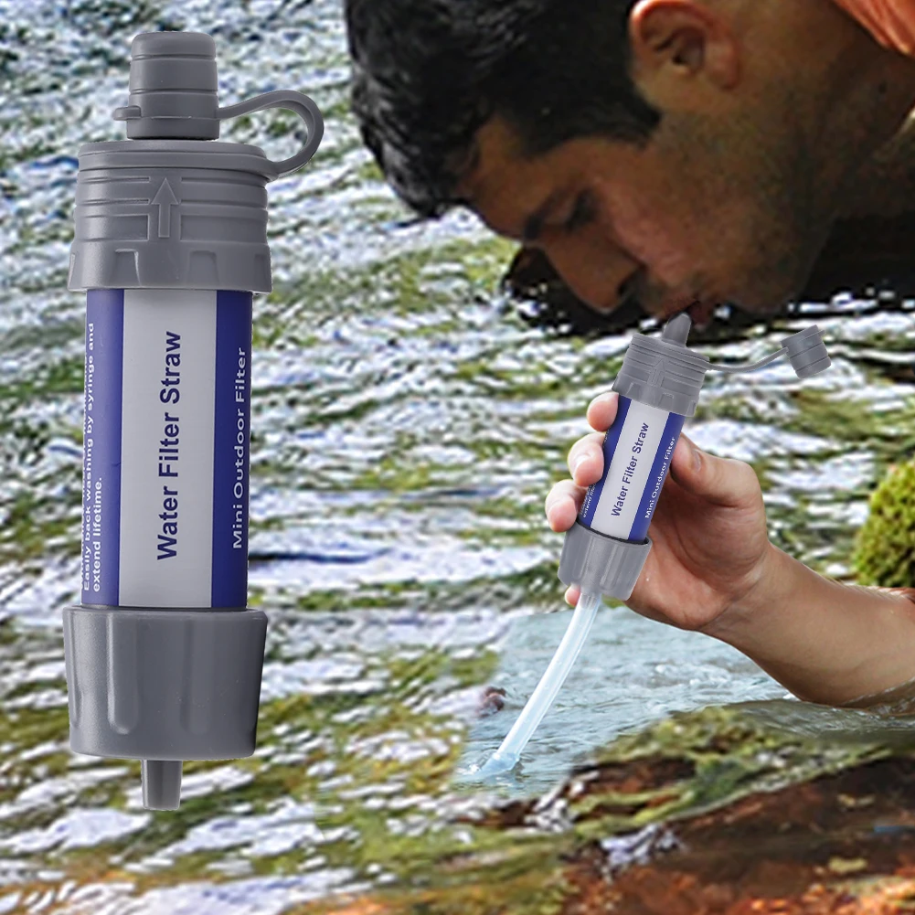 Water Purifier Water Filtration System Camping Purification Filter Straws
