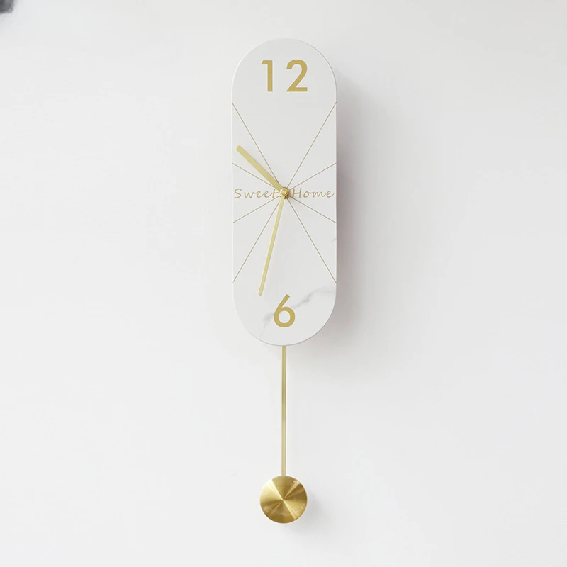 

Простые и Роскошные Настенные часы с мраморным рисунком, часы с бесшумным украшением, новый продукт