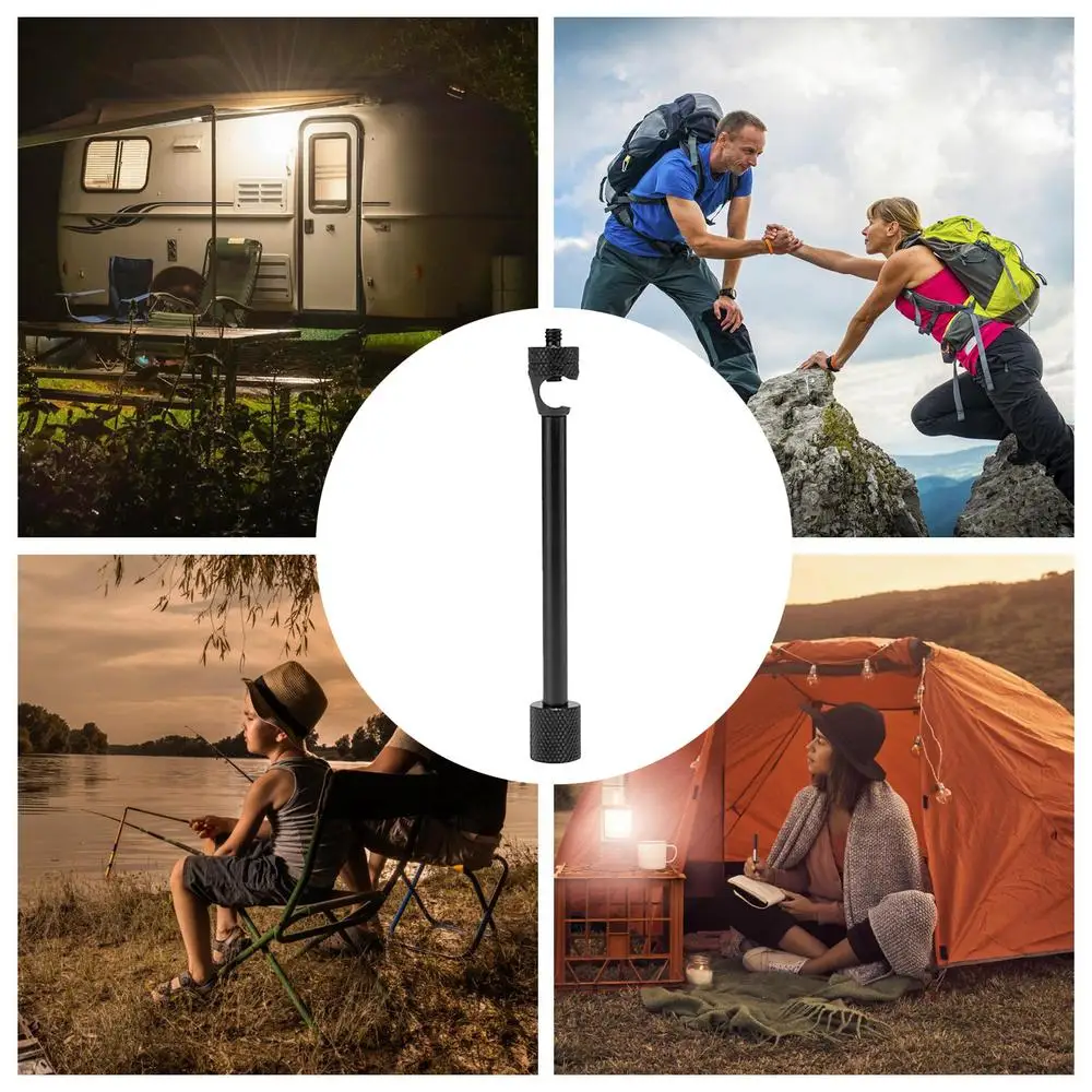 Lantern Pole Camping Detachable Desktop Lamp Stand Portable Outdoor Tabletop Light Mount For Camping Picnic Outdoor Activities