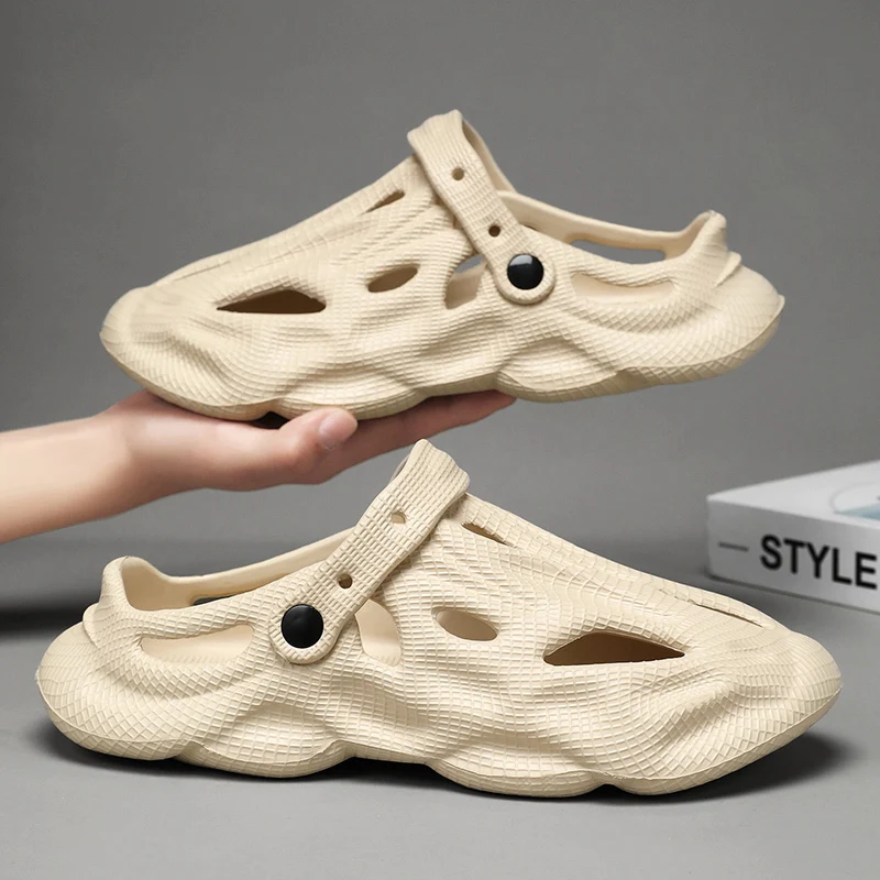 Fashion New Men's Outdoor Sandals Slippers Beach Comfortable Slides Clogs Men Women Casual Garden Water Shoes Men Beach Sandals 6
