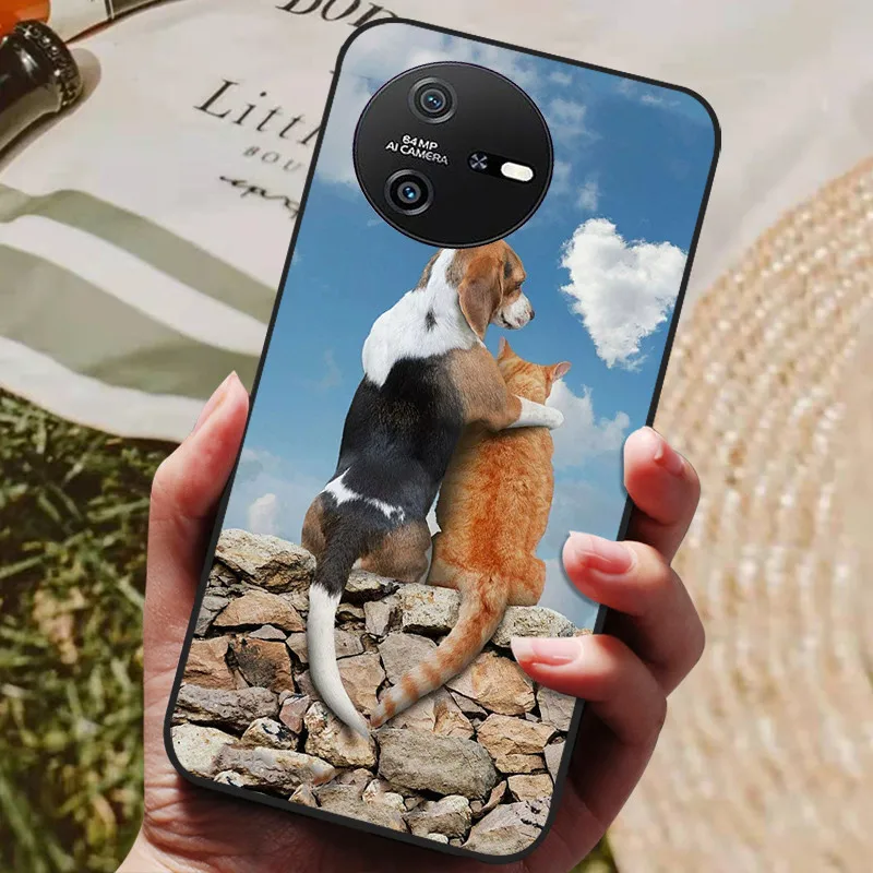 Luxurious Soft Silicone Shockproof Cat Design Case Cover