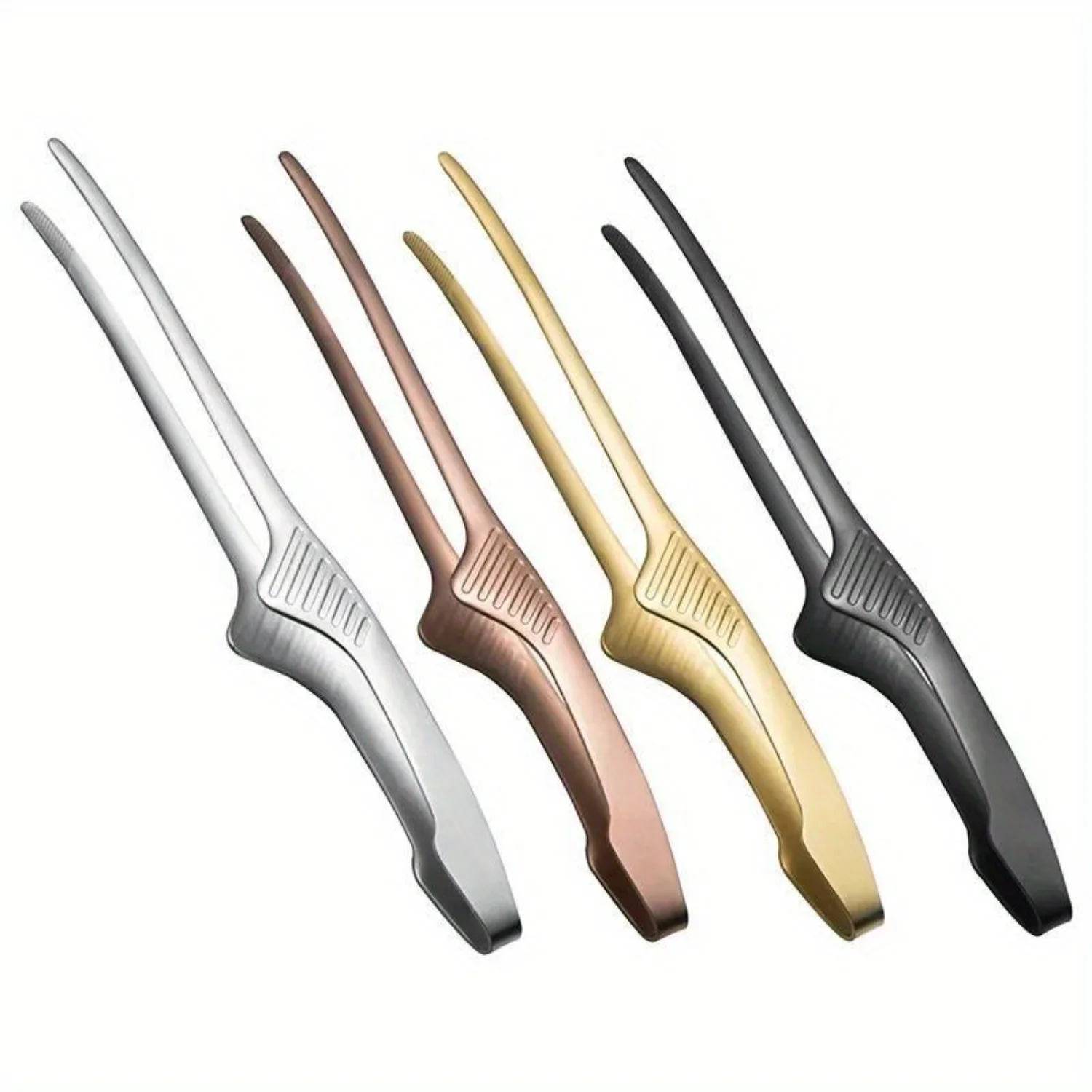 2pcs, Stainless Steel Long Tongs For Barbecue, Non-slip Straight Tongs, BBQ Tongs, Cooking Non Slip Grill Pliers, Barbecu