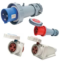 125A IP67 Waterproof Plug Socket – 3P/4P/5P 220V/380V/415V CEE Industrial Connector, Heavy Duty Shell, for Workshop Mining Plant 6