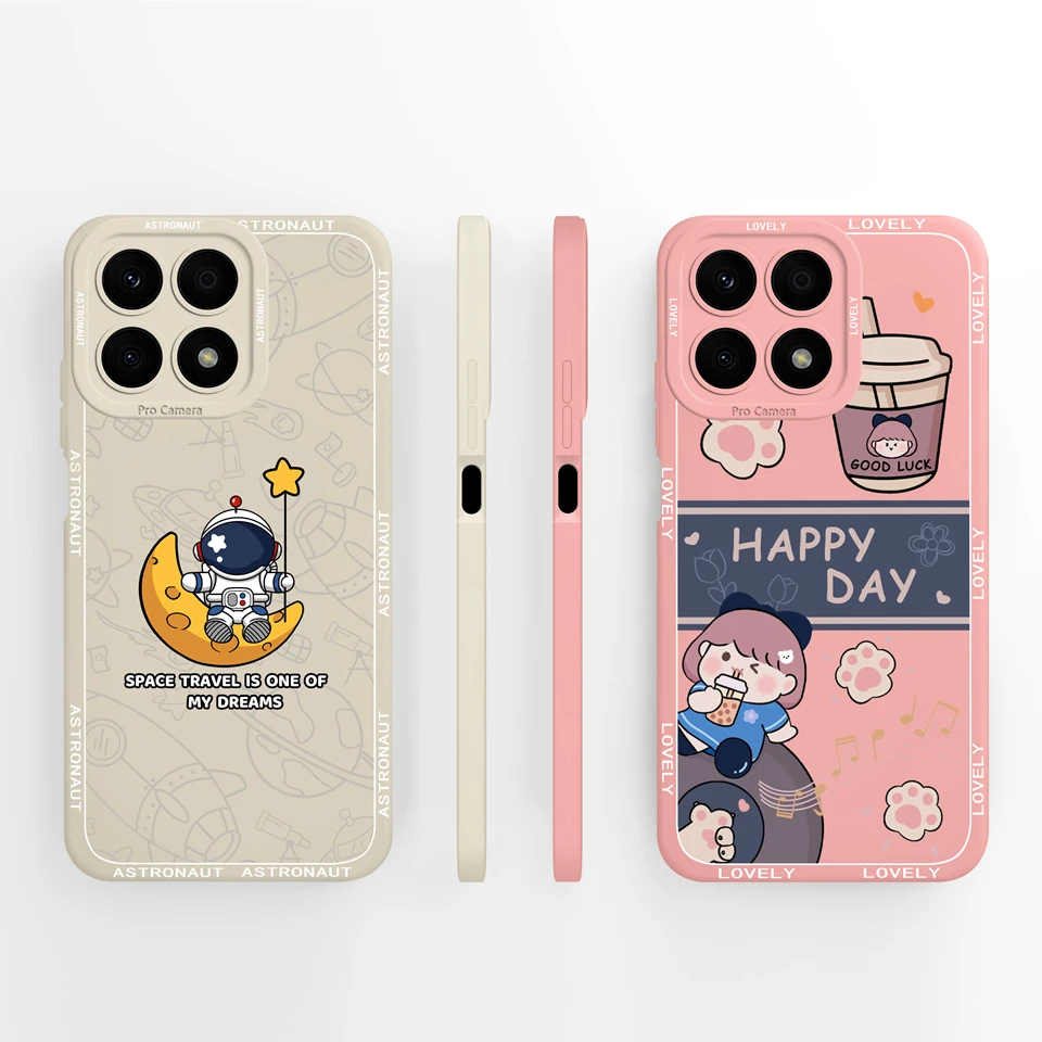 Lovely Astronaut Liquid Durable Shockproof Anti-Fall Phone Case Shell
