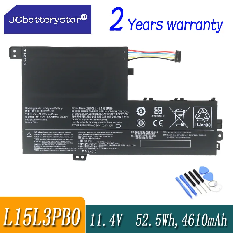

JC L15L3PB0 Laptop Battery For Lenovo Flex 5 1470 1570 Ideapad 520S-14IKB Yoga 520-14IKB L15M3PB0 L15C3PB1 Li-ion batter